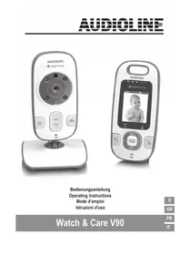 Notice AUDIOLINE WATCH & CARE V90 Moniteurs pour bébé