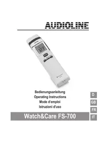 Notice AUDIOLINE WATCH & CARE FS700 Moniteurs pour bébé
