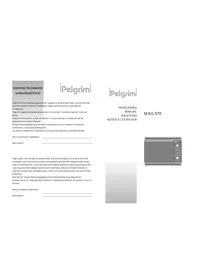 Notice Pelgrim MAG570 Microwave Oven