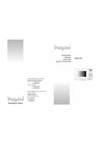 Notice Pelgrim MAG530 Microwave Oven