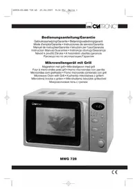 Notice CLATRONIC MWG 728 Mikroovne