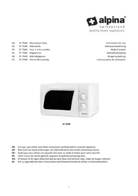 Notice ALPINA SF7648 Four à micro-ondes