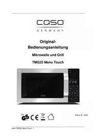 Notice CASO TMG25 MENU TOUCH Microonde