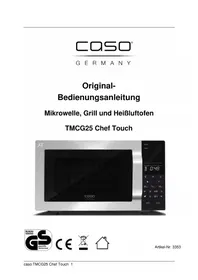 Notice CASO TMCG25 CHEF TOUCH Microonde