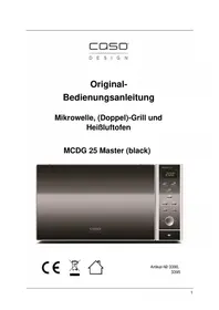 Notice CASO MCDG 25 MASTER Microonde