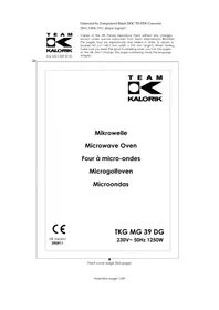 KALORIK TKG MG 39 DG - Mikrowelle