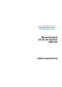 Notice NORDMENDE NMW302 Microonde