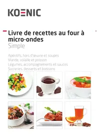 Koenic KMW 1221 B - Four à micro-ondes