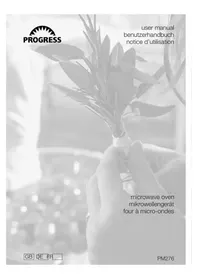 Notice PROGRESS PM276X Four à micro-ondes