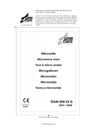 TEAM MW 63G - Microonde