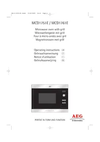 Notice AEG-ELECTROLUX MICROMAT MCD 1751 Micro-ondes
