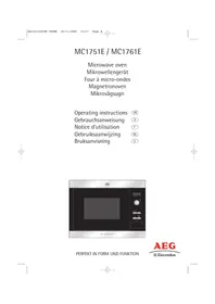 Notice AEG-ELECTROLUX MICROMAT MC 1761EA Micro-ondes