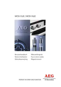 Notice AEG-ELECTROLUX MCD1762E Micro-ondes
