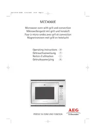 Notice AEG-ELECTROLUX MCC 4060 EM Micro-ondes