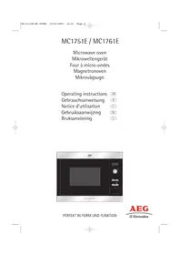 Notice AEG-ELECTROLUX MC1751EM Micro-ondes