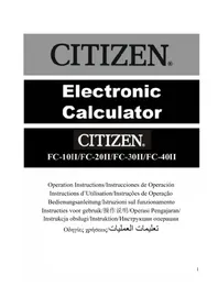 CITIZEN FC20II - Calculatrice