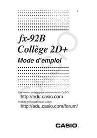 CASIO FX92B Collège 2D+ - Calculatrice