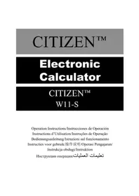 CITIZEN W11S - Calculatrice