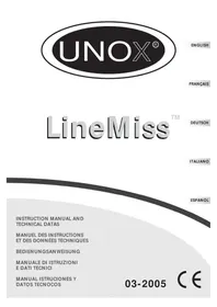 Notice Unox LINEMISS XF135TG DYNAMIC Horno