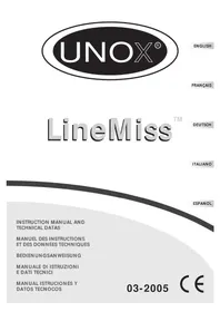 Notice Unox LINEMISS XF110TG CLASSIC Ofen