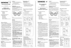 SIEMENS 5TC9 201 - Thermostat