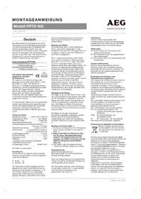 AEG FRTD 902 - Thermostat