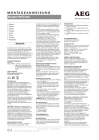 AEG FRTD 903 - Thermostat