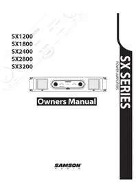Notice SAMSON SX1800 Recepteur