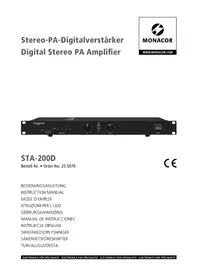 Notice Monacor STA200D Empfänger