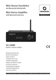 Notice Monacor SA160BT Empfänger