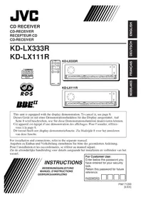 JVC KDLX111R - Autoradio