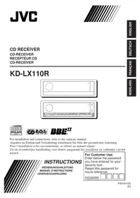 JVC KDLX110R - Autoradio