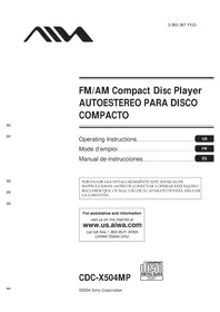 AIWA CDCX504MP - Car stereo
