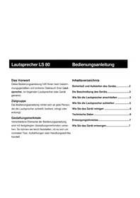 Notice DUAL LS 80 Haut-parleur