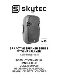 Notice Skytec SPJ ACTIVE SPEAKER WITH MP3 178.039 Lautsprecher