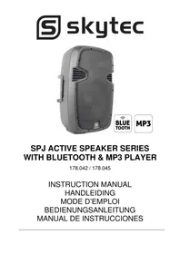 Notice Skytec SPJ ACTIVE SPEAKER WITH BLUETOOTH AND MP3 178.042 Lautsprecher