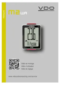 Notice VDO M2 WR Compteur