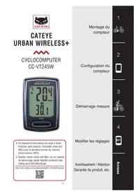 CAT EYE Urban Wireless plus CCVT245W - Compteur