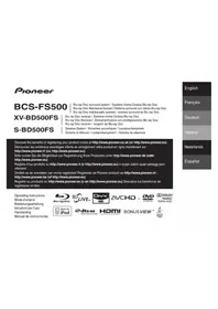 Notice PIONEER SBD500FS Système audio home cinéma