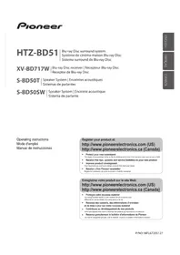 Notice PIONEER HTZBD51 Système audio home cinéma