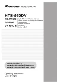 Notice PIONEER HTS560DV Système audio home cinéma