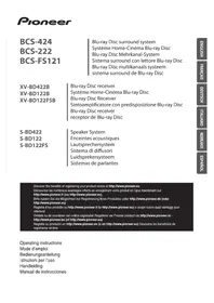 Notice PIONEER BCS424 Système audio home cinéma