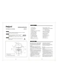 Notice Marquant MPR87 Radio