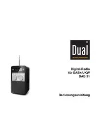 Notice DUAL DAB 31 Radio