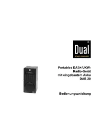 Notice DUAL DAB 20 Radio