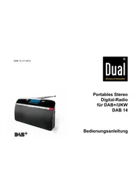 Notice DUAL DAB 14 Radio