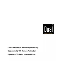 Notice DUAL KOELBOX CD RADIO Radio