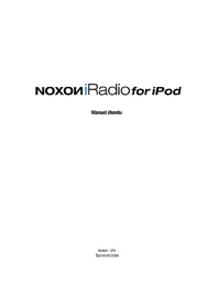 Notice Noxon IRADIO FOR IPOD Radio