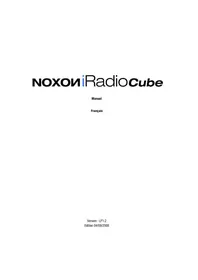 Notice Noxon IRADIO CUBE Radio