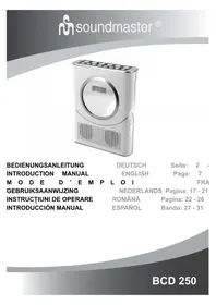 Notice Soundmaster BCD 250 Radio